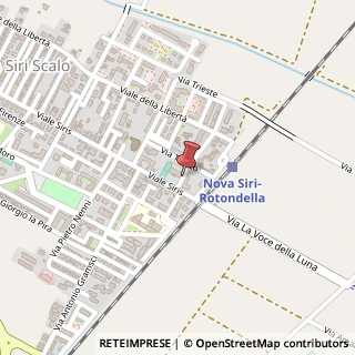 Mappa Via Fratelli Rosselli, 6A, 75020 Nova Siri, Matera (Basilicata)