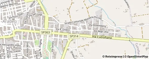 Mappa Aradeo