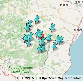 Mappa Contrada Castelmarino, 85038 Senise PZ, Italia (10.764)