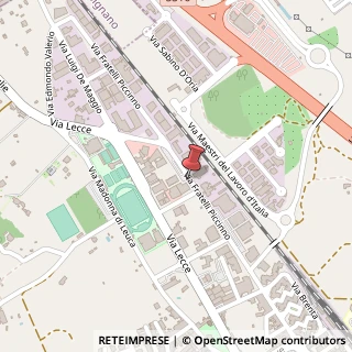 Mappa Via Fratelli Piccinno, 50, 73024 Maglie, Lecce (Puglia)