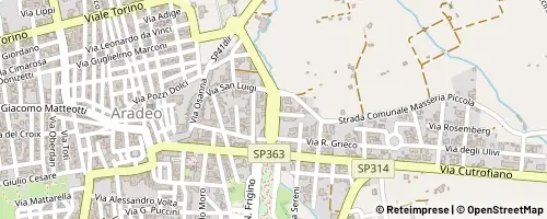 Mappa Aradeo