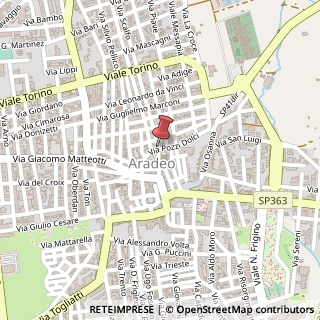 Mappa Via Pozzi Dolci, 55, 73040 Aradeo, Lecce (Puglia)