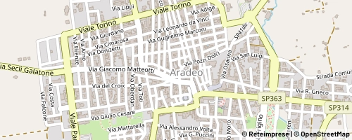 Mappa Aradeo