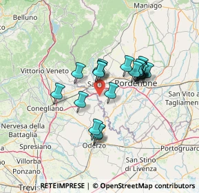 Mappa Strada San Giovanni di Livenza, 33077 Sacile PN, Italia (10.5935)