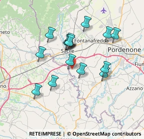 Mappa Strada San Giovanni di Livenza, 33077 Sacile PN, Italia (6.14375)