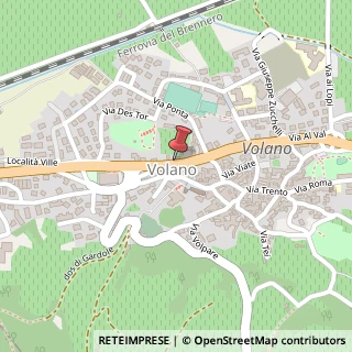 Mappa Via G. B. Panizza, 18, 38060 Volano, Trento (Trentino-Alto Adige)