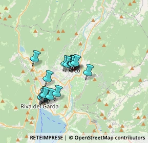 Mappa Via Bruno Galas, 38062 Arco TN, Italia (2.77333)