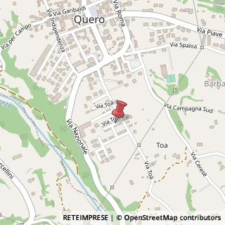 Mappa Via Toa, 20, 32038 Belluno, Belluno (Veneto)