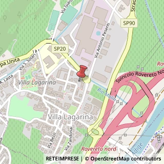 Mappa Via Gaetano Donizetti, 32, 38060 Villa Lagarina, Trento (Trentino-Alto Adige)