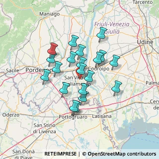 Mappa Piazza 4 Novembre, 33078 San Vito al Tagliamento PN, Italia (11.0555)