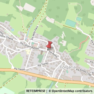 Mappa Via Roma, 14, 38064 Folgaria, Trento (Trentino-Alto Adige)