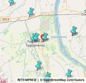 Mappa Via Adamello, 33078 San Vito al Tagliamento PN, Italia (6.34438)