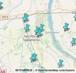 Mappa Via Adamello, 33078 San Vito al Tagliamento PN, Italia (6.009)