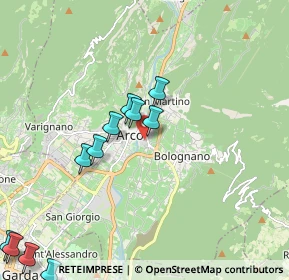 Mappa Via Canale, 38062 Arco TN, Italia (2.36909)