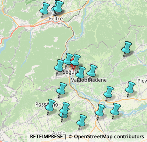 Mappa Piazza Roma, 31040 Segusino TV, Italia (9.0485)