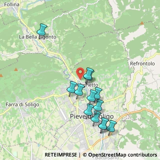 Mappa Via Roma, 31053 Pieve di Soligo TV, Italia (1.93385)