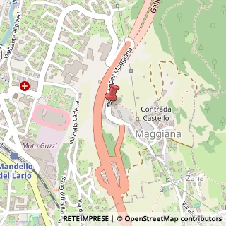Mappa Strada per Maggiana, 9, 23826 Mandello del Lario, Lecco (Lombardia)