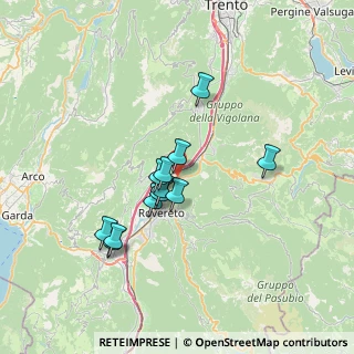 Mappa 38060 Volano TN, Italia (5.59417)