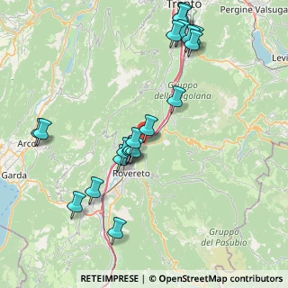 Mappa 38060 Volano TN, Italia (8.5655)