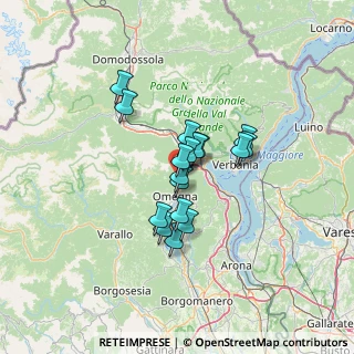 Mappa Via Guglielmo Marconi, 28881 Casale Corte Cerro VB, Italia (9.09235)