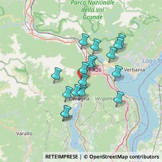 Mappa Via Guglielmo Marconi, 28881 Casale Corte Cerro VB, Italia (5.95588)