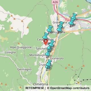 Mappa Via Guglielmo Marconi, 28881 Casale Corte Cerro VB, Italia (1.74583)