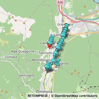Mappa Via Guglielmo Marconi, 28881 Casale Corte Cerro VB, Italia (1.3145)