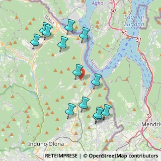 Mappa Via Bozzonaccio, 21050 Cuasso al Monte VA, Italia (4.21308)