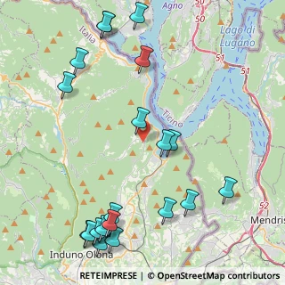 Mappa Via Bozzonaccio, 21050 Cuasso al Monte VA, Italia (5.452)