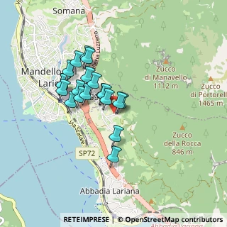 Mappa Via Benvenuto, 23821 Abbadia lariana LC, Italia (0.7015)