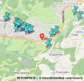 Mappa Via Galileo Galilei, 38064 Folgaria TN, Italia (0.5725)