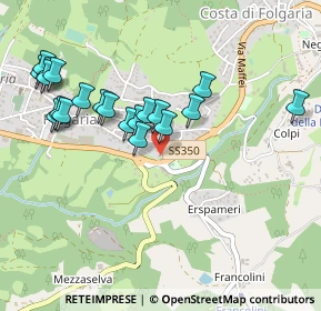 Mappa Via Galileo Galilei, 38064 Folgaria TN, Italia (0.485)