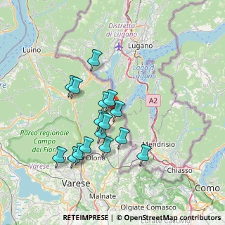 Mappa Via Casamora, 21050 Porto Ceresio VA, Italia (6.29313)