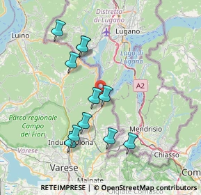 Mappa Via Casa Mora, 21050 Porto Ceresio VA, Italia (7.03636)