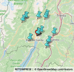 Mappa Via della Croseta, 38062 Arco TN, Italia (10.32143)