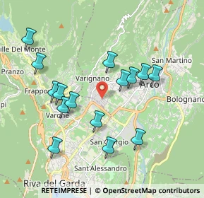 Mappa Via della Croseta, 38062 Arco TN, Italia (1.862)