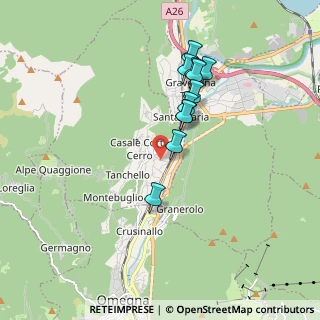 Mappa Via Gabbio, 28881 Casale Corte Cerro VB, Italia (1.54182)