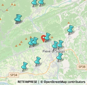 Mappa Via dei Bert, 31010 Farra di Soligo TV, Italia (4.16308)