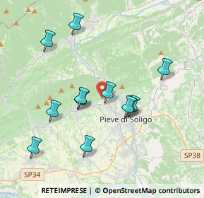 Mappa Via dei Bert, 31010 Farra di Soligo TV, Italia (3.58583)