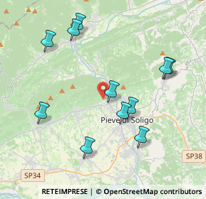 Mappa Via dei Bert, 31010 Farra di Soligo TV, Italia (4.06909)