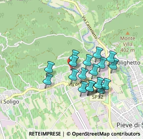 Mappa Via dei Bert, 31010 Farra di Soligo TV, Italia (0.7125)