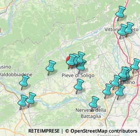 Mappa Via dei Bert, 31010 Farra di Soligo TV, Italia (9.4855)
