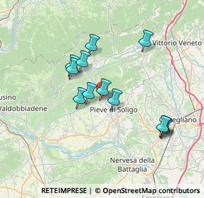 Mappa Via dei Bert, 31010 Farra di Soligo TV, Italia (6.18583)