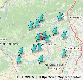 Mappa Via dei Bert, 31010 Farra di Soligo TV, Italia (6.42267)