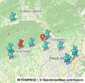 Mappa Via dei Bert, 31010 Farra di Soligo TV, Italia (2.355)