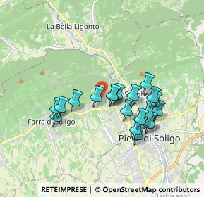 Mappa Via dei Bert, 31010 Farra di Soligo TV, Italia (1.5505)