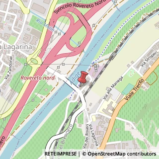 Mappa Via Lagarina, 35, 38068 Rovereto, Trento (Trentino-Alto Adige)