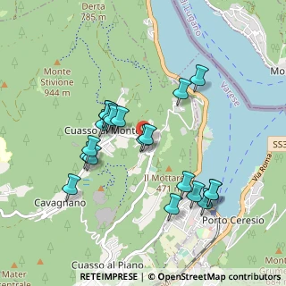 Mappa Via al Mulino, 21050 Cuasso al Monte VA, Italia (0.8675)