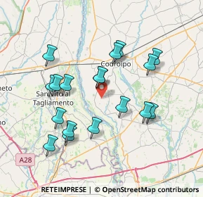 Mappa Via Grintis, 33030 Camino al Tagliamento UD, Italia (6.98778)