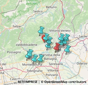 Mappa Via Alessandro de Toffoli, 31010 Farra di Soligo TV, Italia (11.426)
